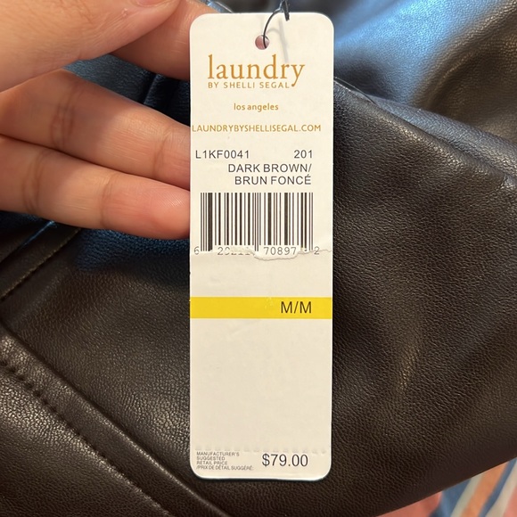 Leather high rise leggings - Picture 4 of 4